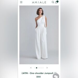 Amsale Bridal Jumpsuit